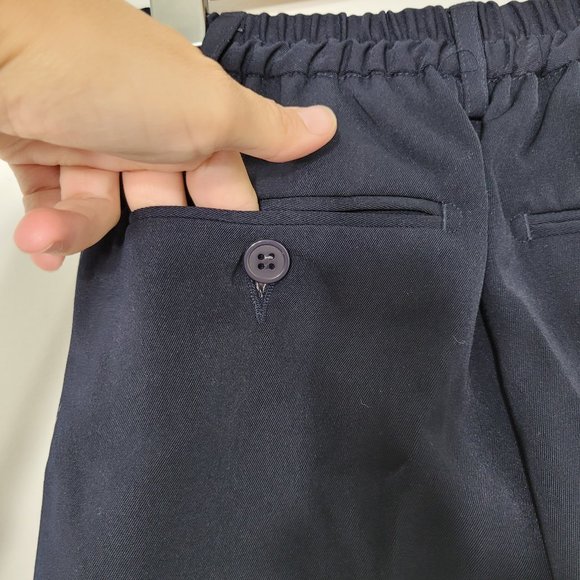 Fifth Avenue 🆕️ Kids Formal Blue Pleat Front Dress Pants Slacks Elastic Waist - Picture 8 of 14